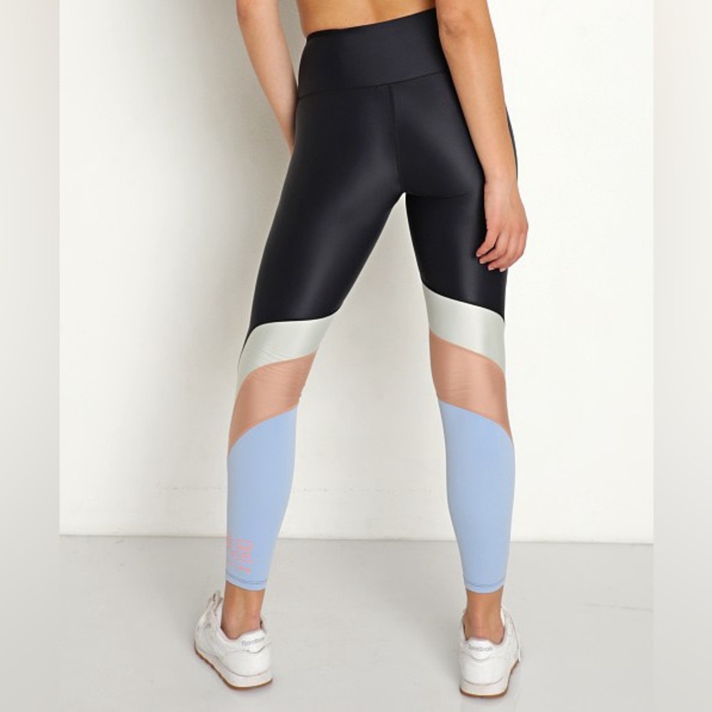 P.E. Nation Wondergoal Leggings glossy high rise power compression band Large - Picture 4 of 16